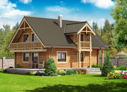 maison écologique en bois